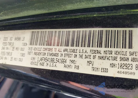 2008 Jeep Wrangler Sahara из США, поврежденный, VIN 1J4FA54188L541664